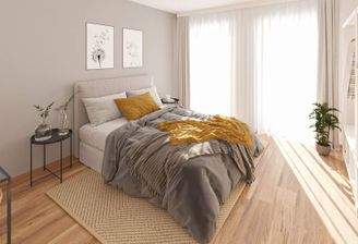 Helles und komfortables Schlafzimmer