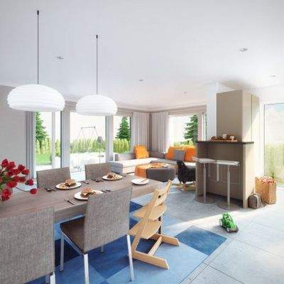 Gestaltungsmöglichkeit Wohn-Esszimmer