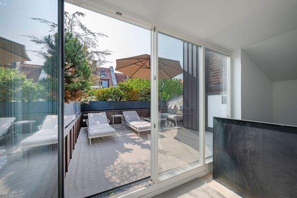 Sichtgeschützte Rooftop-Terrasse