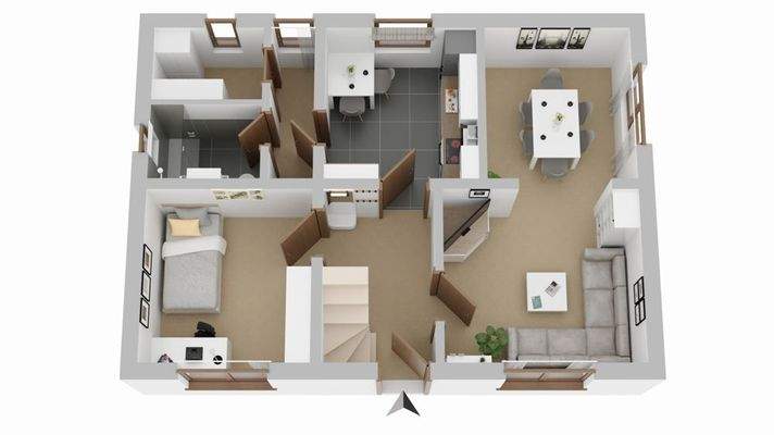 Grundriss EG Vorderhaus