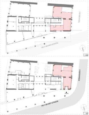 Grundriss Gastro, EG + 1.OG