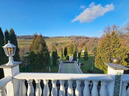 Blick vom Schlafzimmer Balkon