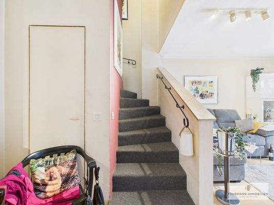 Blick zum Treppenaufgang