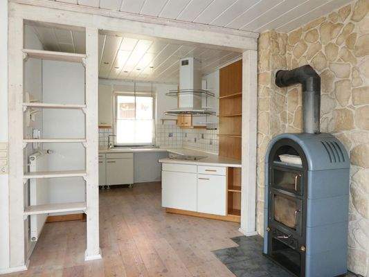 Essbereich mit Küche