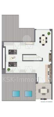 Grundriss 2. Dachgeschoss Haus 57