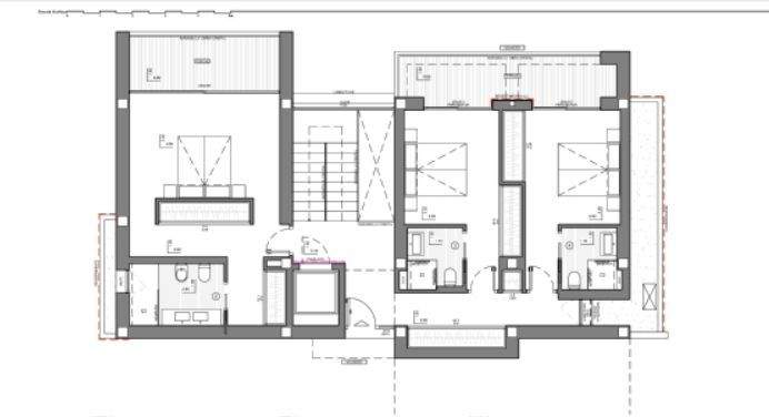 Villa Senza Grundsriss Obergeschoss