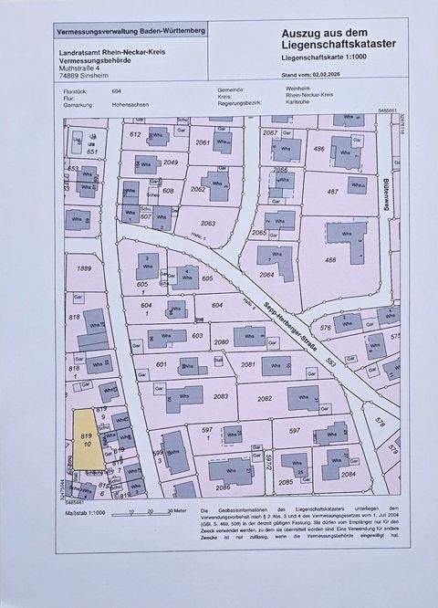 Weinheim Grundstücke, Weinheim Grundstück kaufen