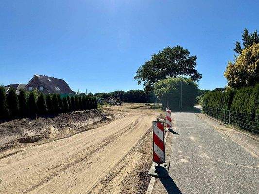 Zufahrt Baugrundstück