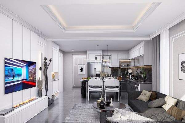 Apartments in Complex with Pool Near the Beach in İskele