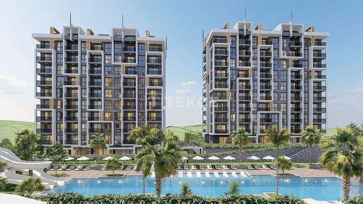 Apartments in a Complex with Rich Facilities in Alanya
