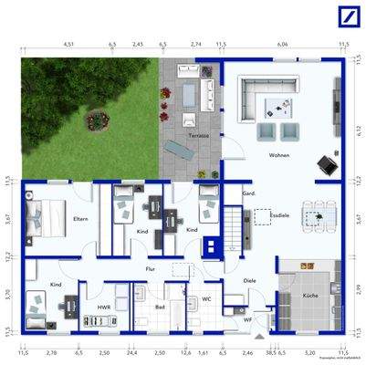 Grundriss Erdgeschoss