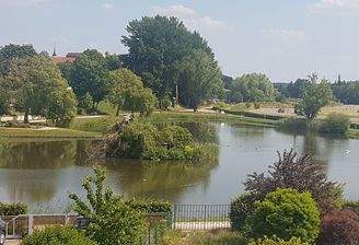 Blick auf den Schwanenteich