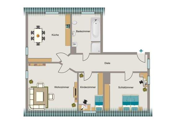 Grundriss beispielhaft