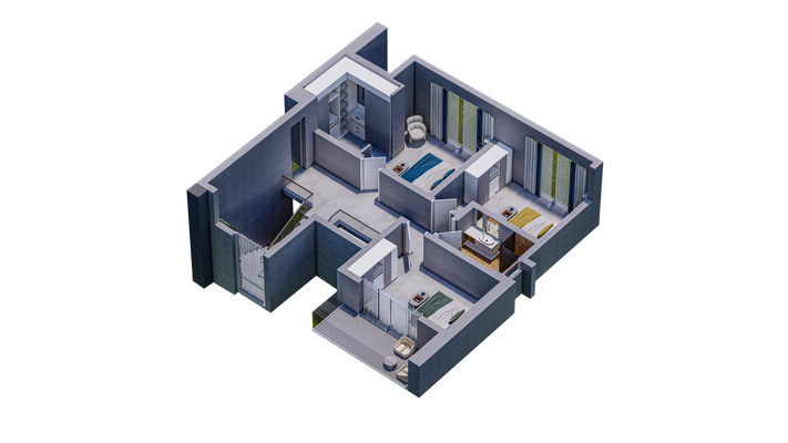 Villa. Grundriss Obergeschoß.