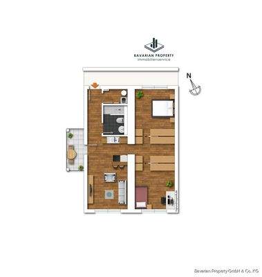 Wohnung 4 (Gestaltungsbeispiel)