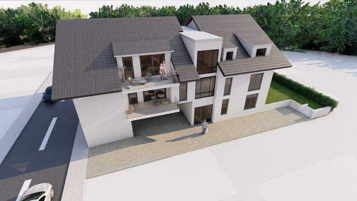 Seitenansicht, Vogelperspektive