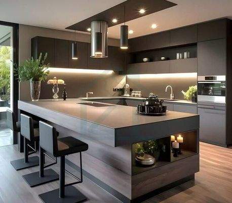 Küche mit Kochinsel 1