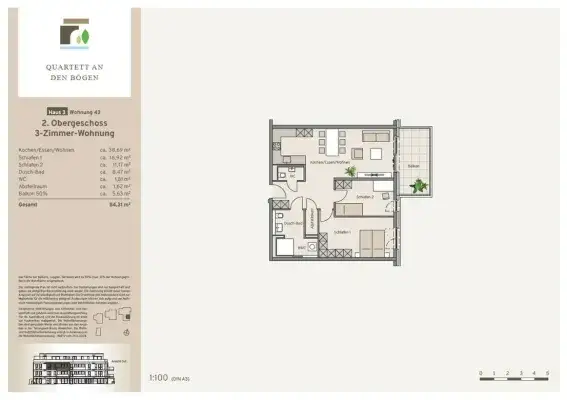 Haus 3 - Wohnung 43 - Kaufpreis 419.900 €