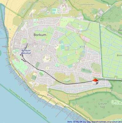 Nähe Südstrand und Naturschutzgebiet "Greune Stee"