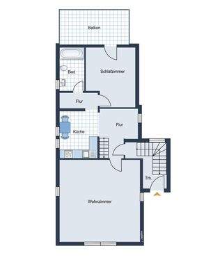 Grundriss Wohneinheit