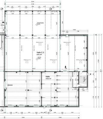 Grundriss Halle C3 EG