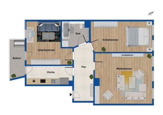 Grundriss - 2. Obergeschoss