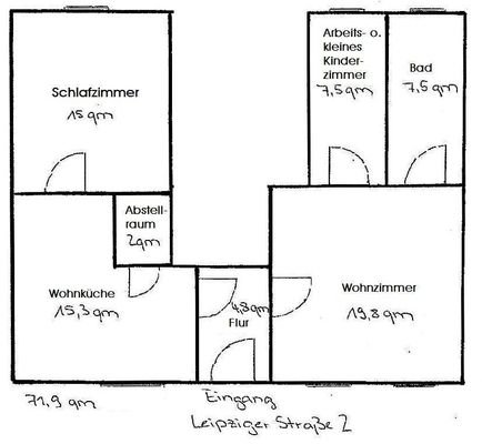 Grundriss-Skizze