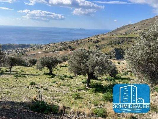 Südkreta - Melambes: Grundstück mit Baugenehmigung