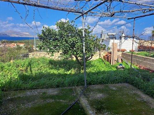 Kreta: Freistehendes Haus mit Meerblick in Plaka zu verkaufen