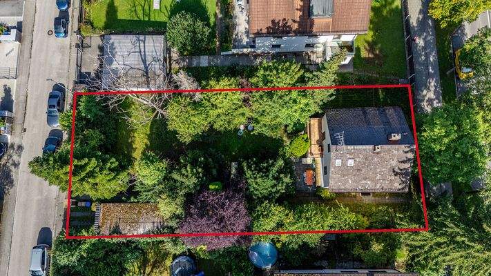 Markierung Grundstück