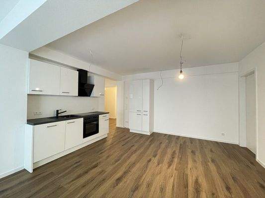 Offener Wohn-, Ess- und Kochbereich