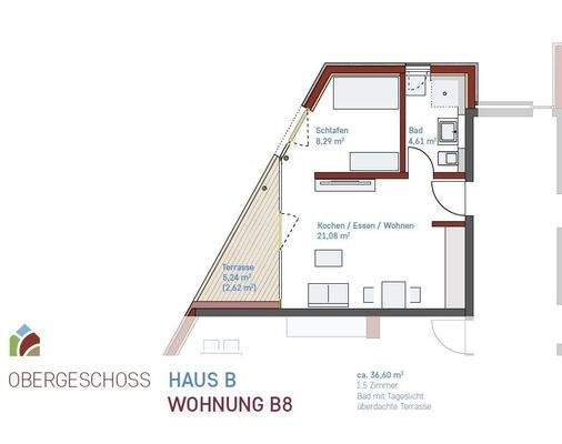Grundriss Wohnung B8