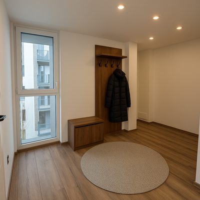 Flur Beispiel möbiliert