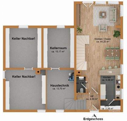 Erd- und Kellergschoss