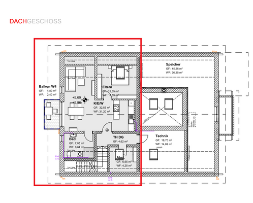Grundriss DG - WHG 04