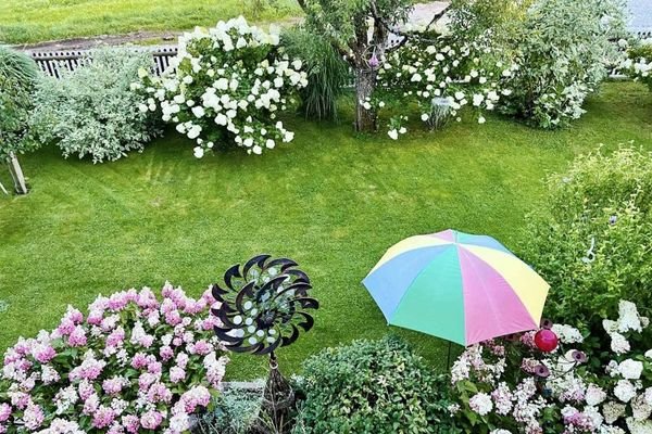 Blick vom Balkon