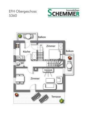 Grundriss EFH Obergeschoss