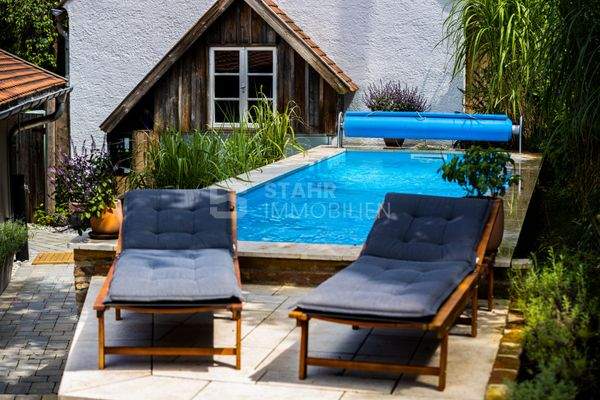 Pool mit Gegenstromanlage