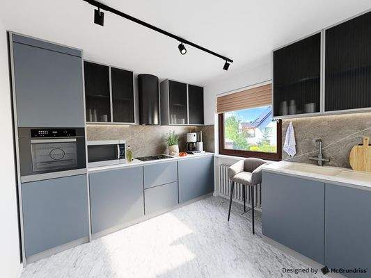 Digital bearbeitete Raumansicht