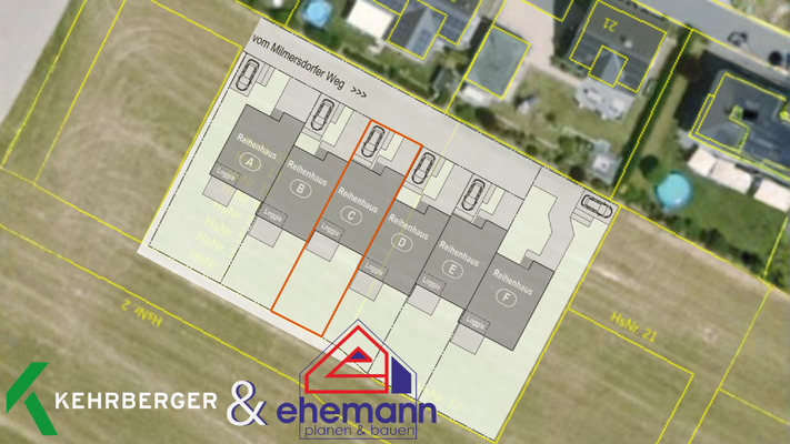 Haus C, Lage im Grundstück und Baugebiet