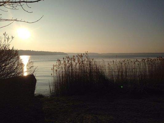 Badestelle bei Nacht