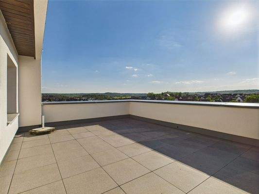 große Dachterrasse 