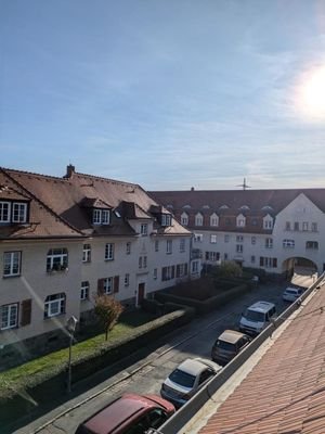 Ausblick vom Wohnzimmer Küche