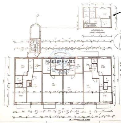 Grundriss 1 + 2 Obergeschoss