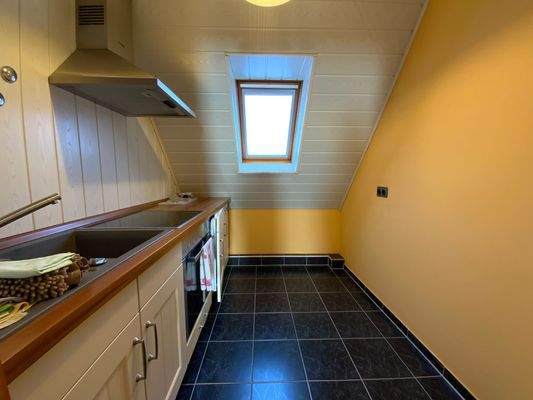 Küche im Dachgeschoss