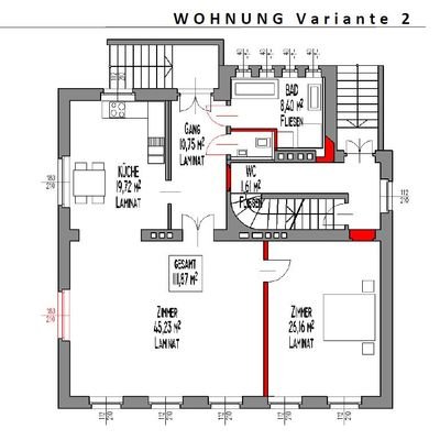 Grundriss Wohnung