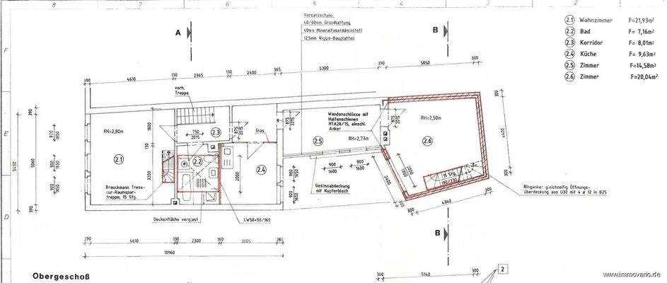 Grundriss Obergeschoss