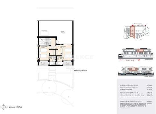 Townhouses with a Private Garden in Prime Location in Malaga