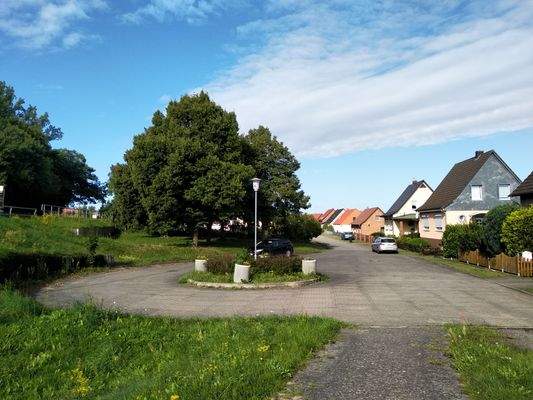 Wendekreis am Ende der Straße