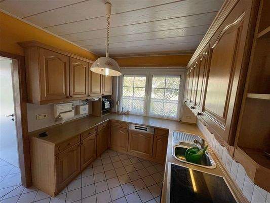 Blick in die Küche Erdgeschoss